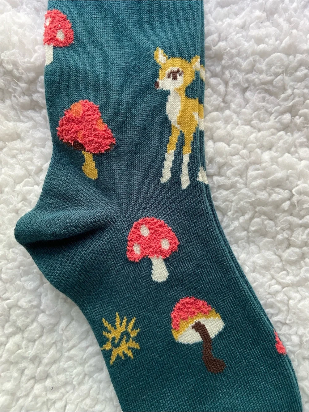 NWT Sock It To Me Shroom + Board Junior Knee High Mushroom Socks Shoe Size 1-5